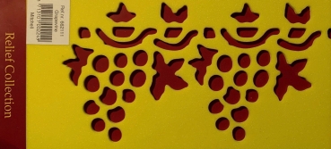 Reliefschablone Traubenranke